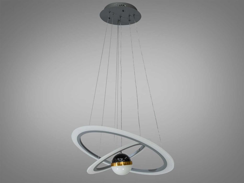 Світлодіодна підвісна люстра  з двома кільцями 85W