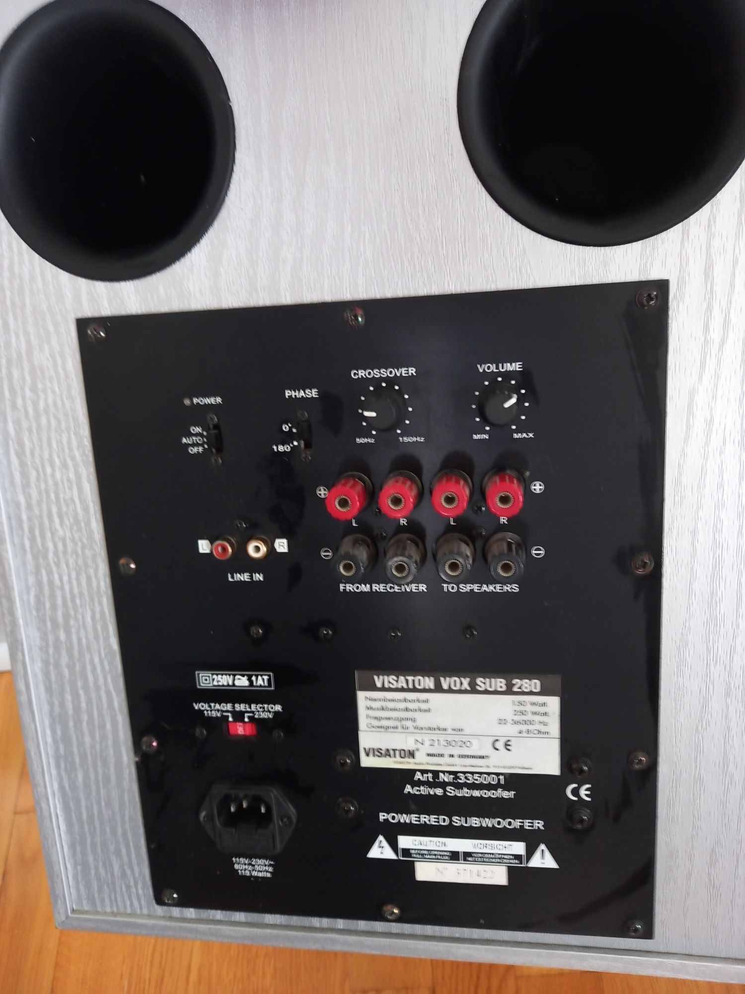 Kolumny głośniki subwoofer Visaton Vox