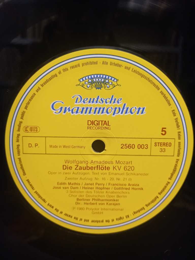Mozart. Karajan – Die Zauberflöte. Box 3 x płyta winylowa