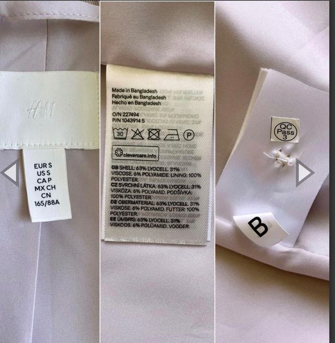 Блейзер на один гудзик h&m, жакет, піджак