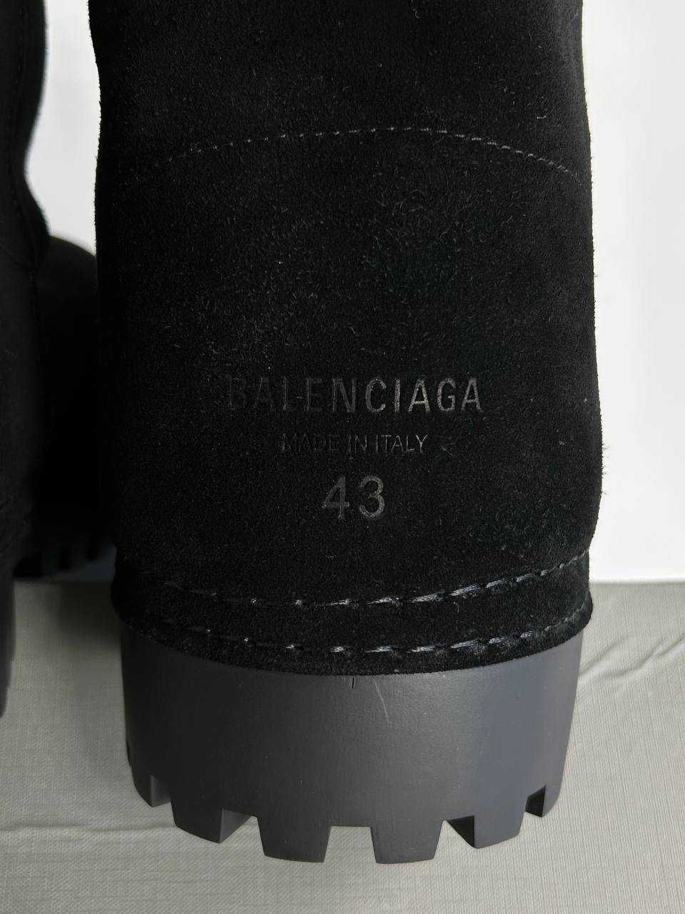 BALENCIAGA ALASKA High Fur Boots black ботинки чоботи чорні сапожки 43