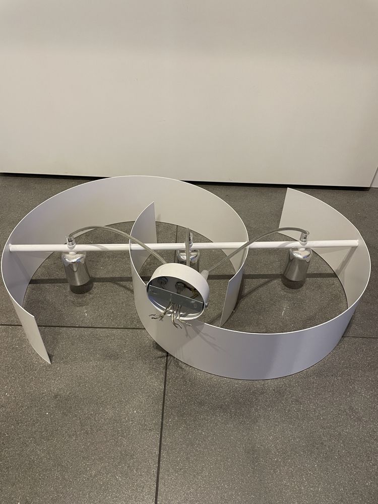 Lampa sufitowa wisząca styl skandynawski biała