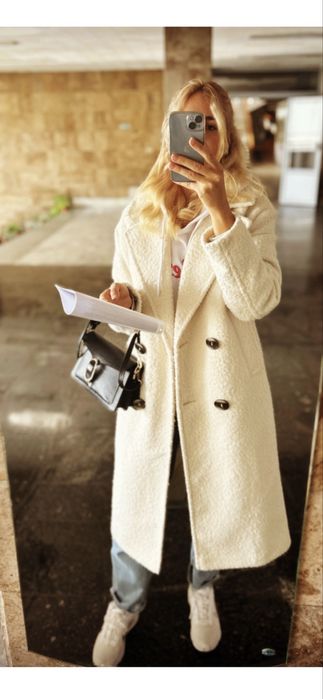 Пальто біле демісезоне