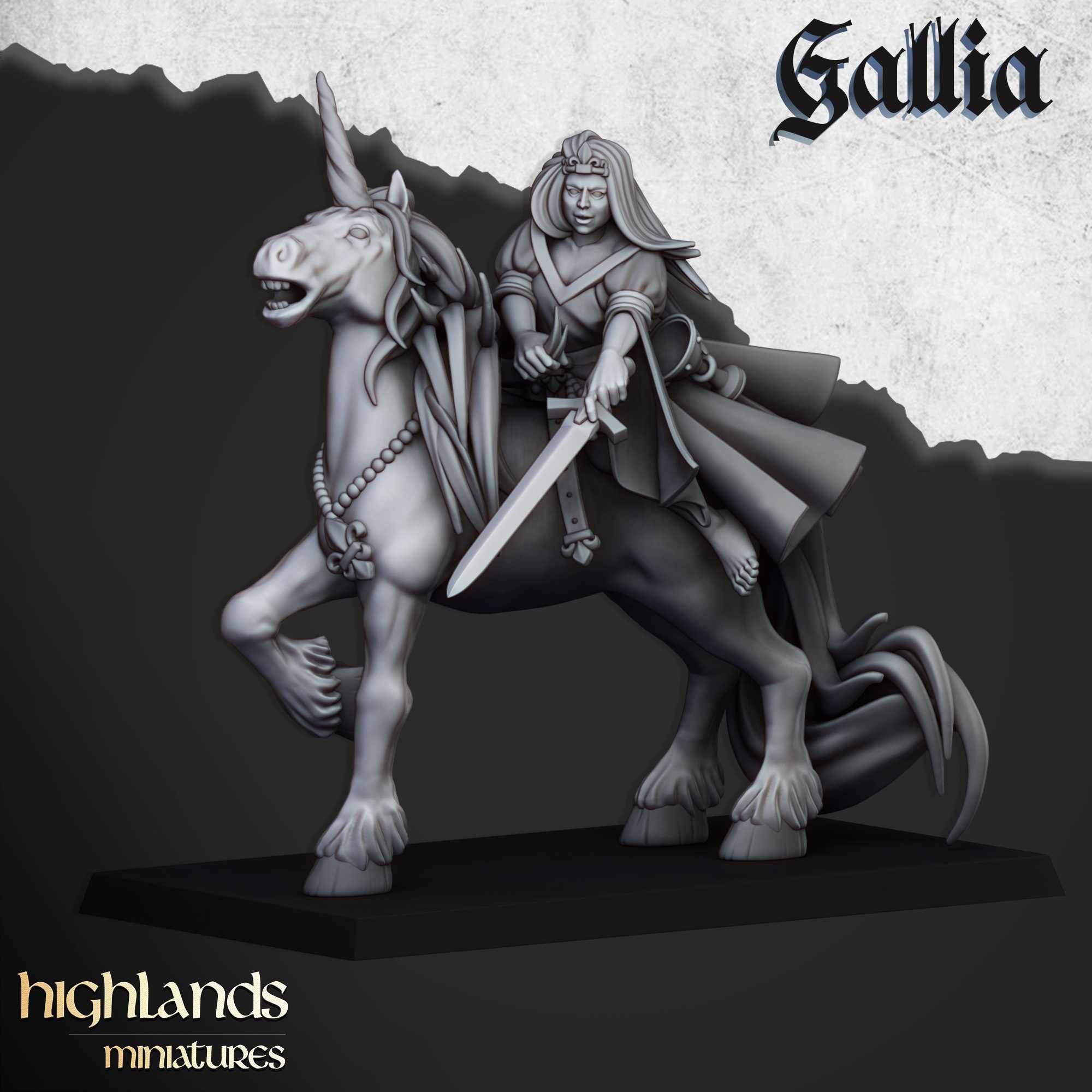 Lady of Gallia - WFB ToW AoS - Highlands Miniatures x1