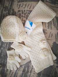 Mayoral набор шапка шарф перчатки размер 98-104 Испания весна/осень