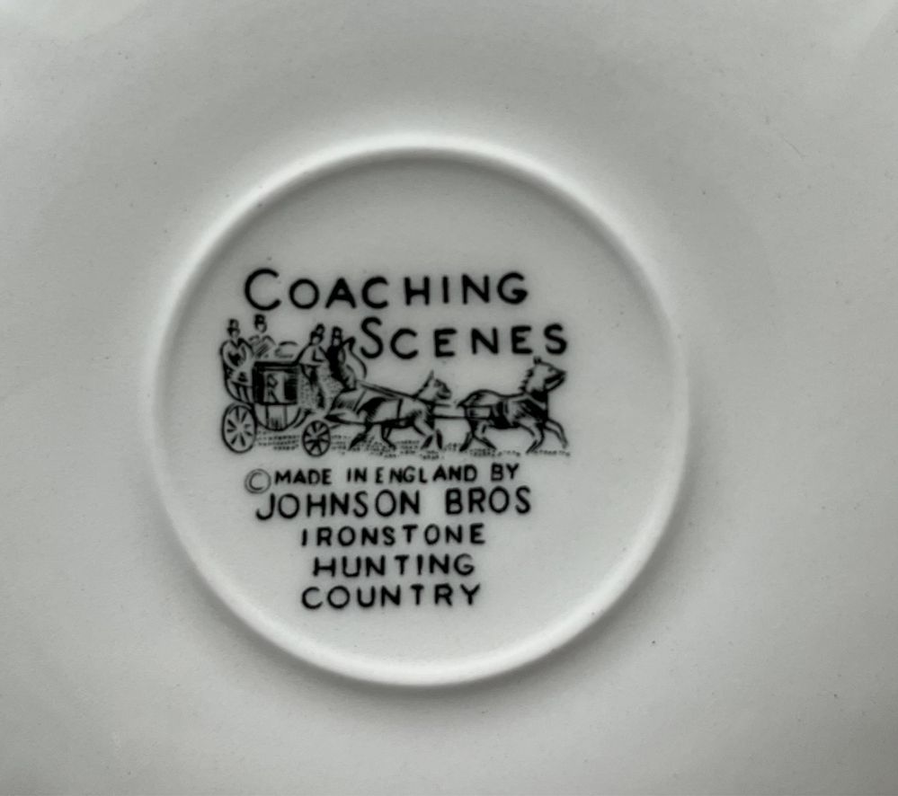 Serviço de café Coaching Scenes, Johnson Bros