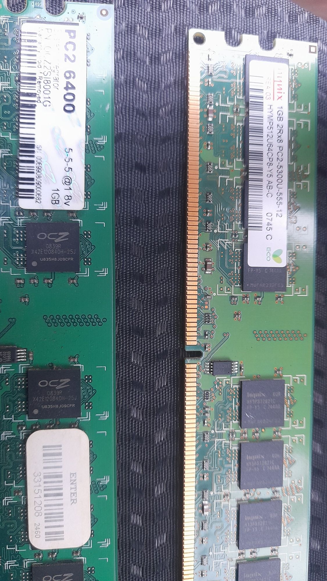 Pamięć RAM 2x 1 GB