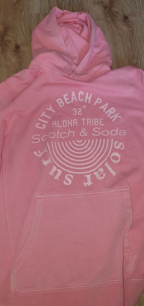Bluza damska rozmiar L Scotch & Soda różową z kapturem stan bardzo...