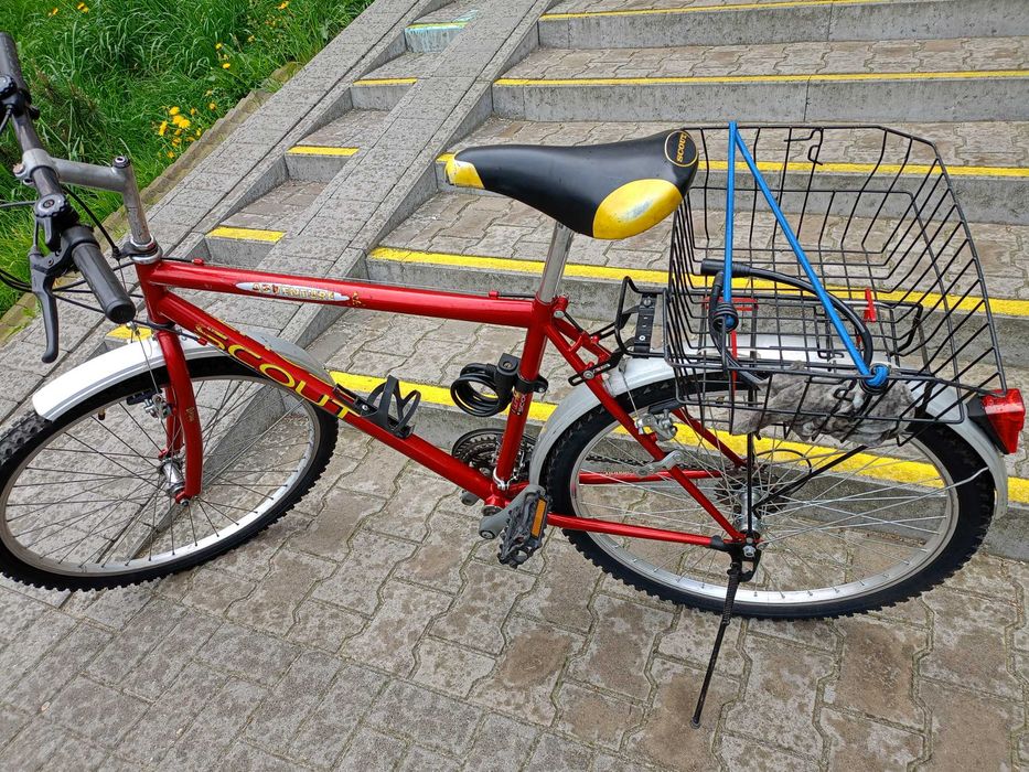 Rower Scout używany z koszem