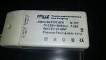Transformador eletronico OSRAM + lâmpada halógeneo 50W