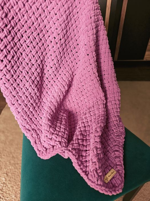 Kocyk z włóczki Alize Puffy Fine