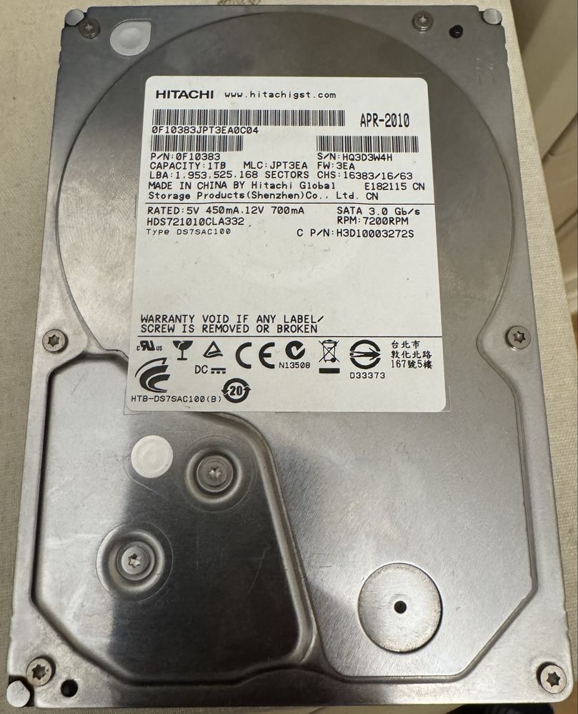 HDD Hitachi HDS721010CLA332 1 TB 1ТБ