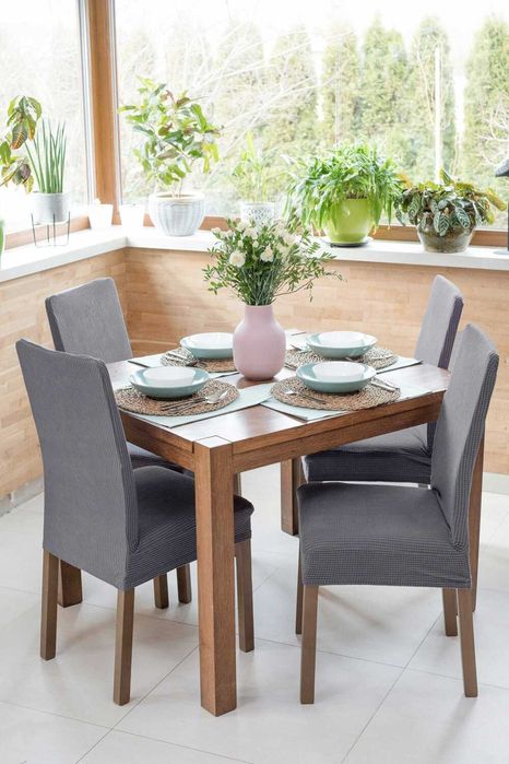 Wytrzymały Szary Pokrowiec Na Krzesła Ochrona przed Zabrudzeniami HIT