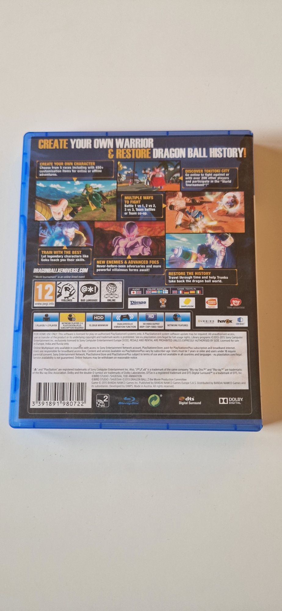 DragonBall Xenoverse XV PS 4 PLAKAT