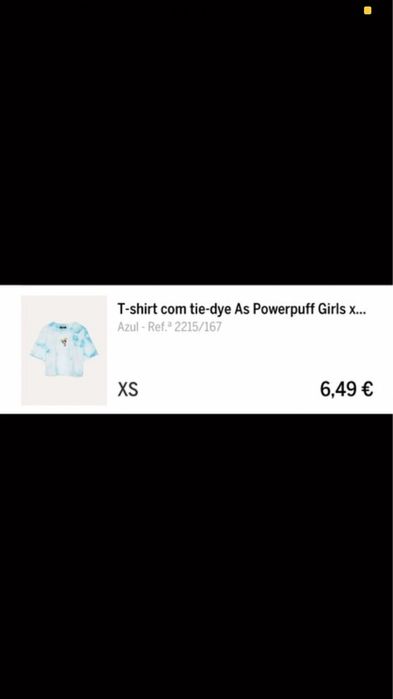 Blusa cropped powerpuffgirls Bershka.