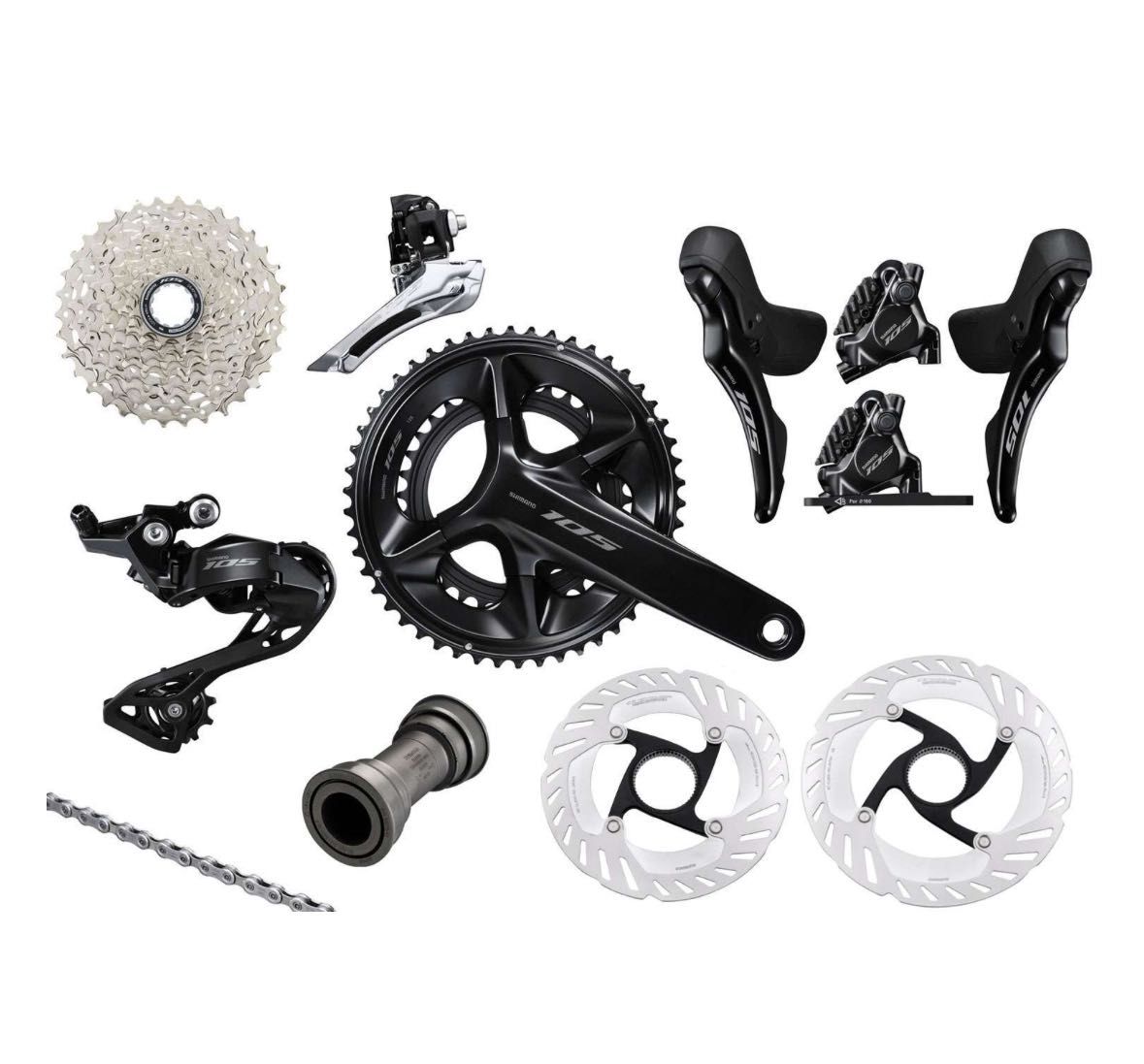 NOVO Shimano 105 de 12 velocidades mecânicas