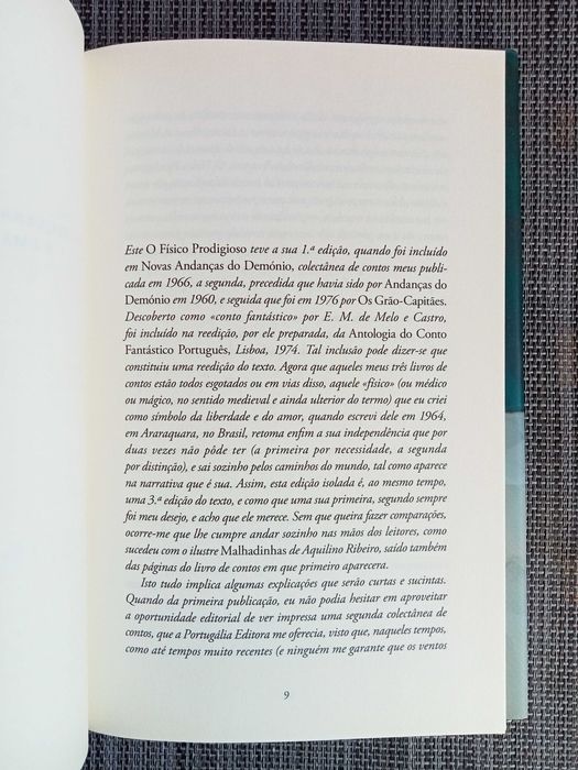 O Físico Prodigioso - Jorge de Sena (portes grátis)