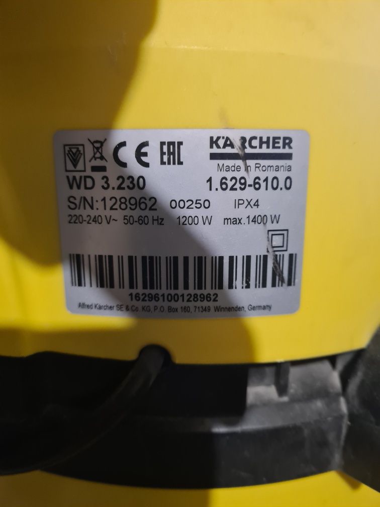 Karcher WD 3 пылесос