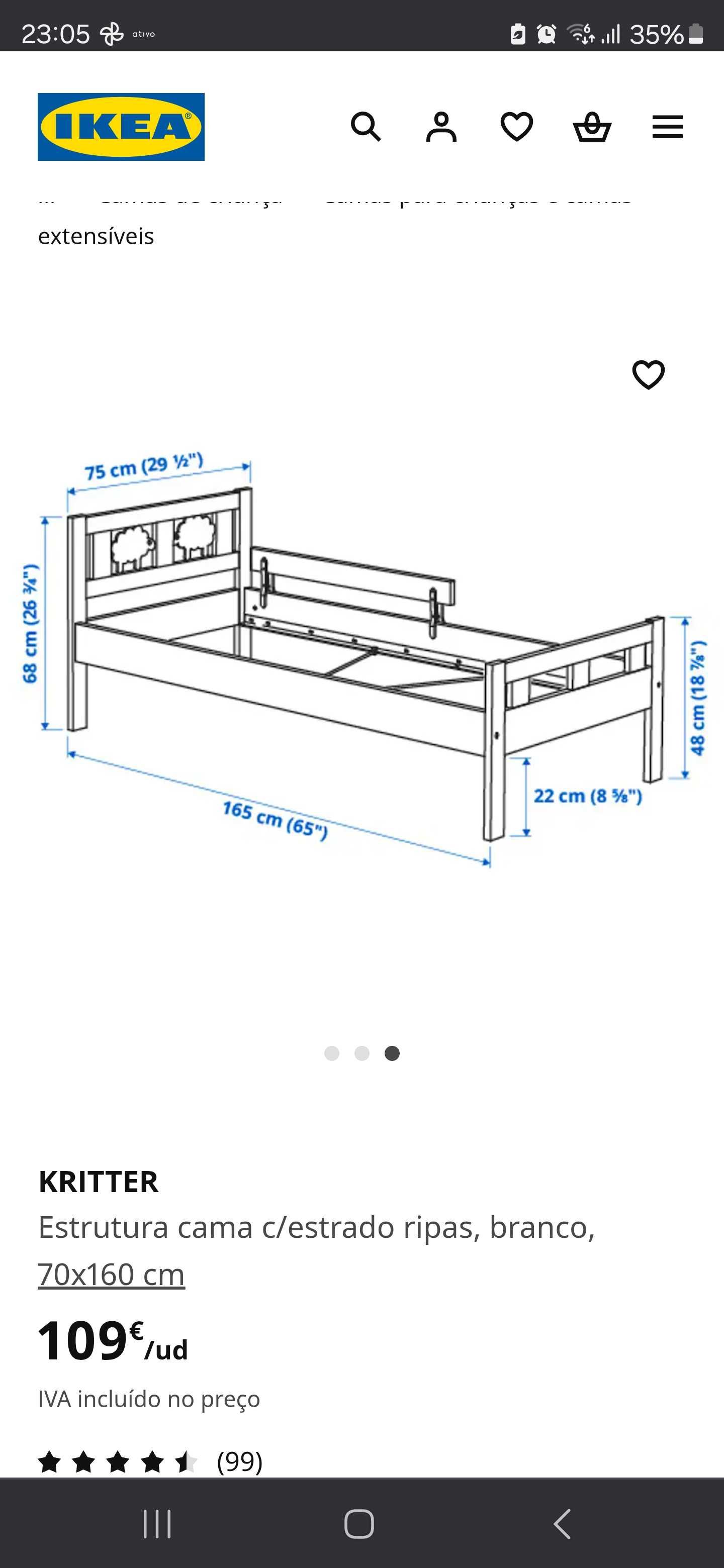 Cama infantil linda NOVA
