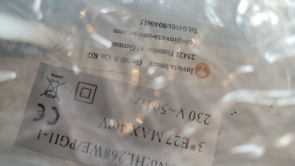 Lampa wisząca Invicta Chromagon 3 kule