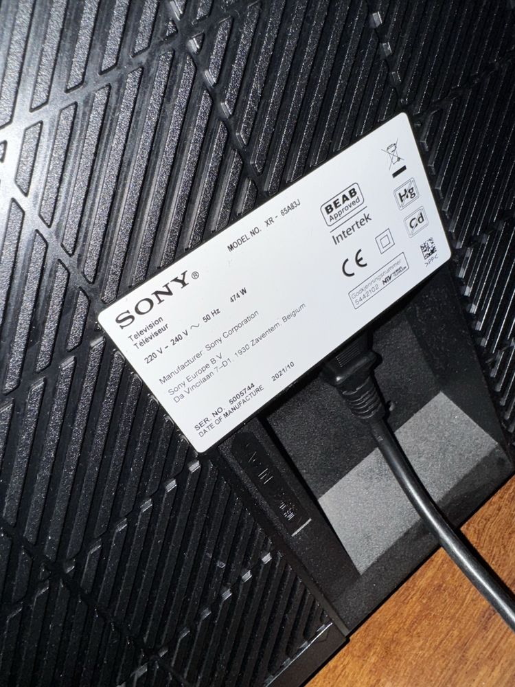Tv sony oled XR 65A83j uszkodzony