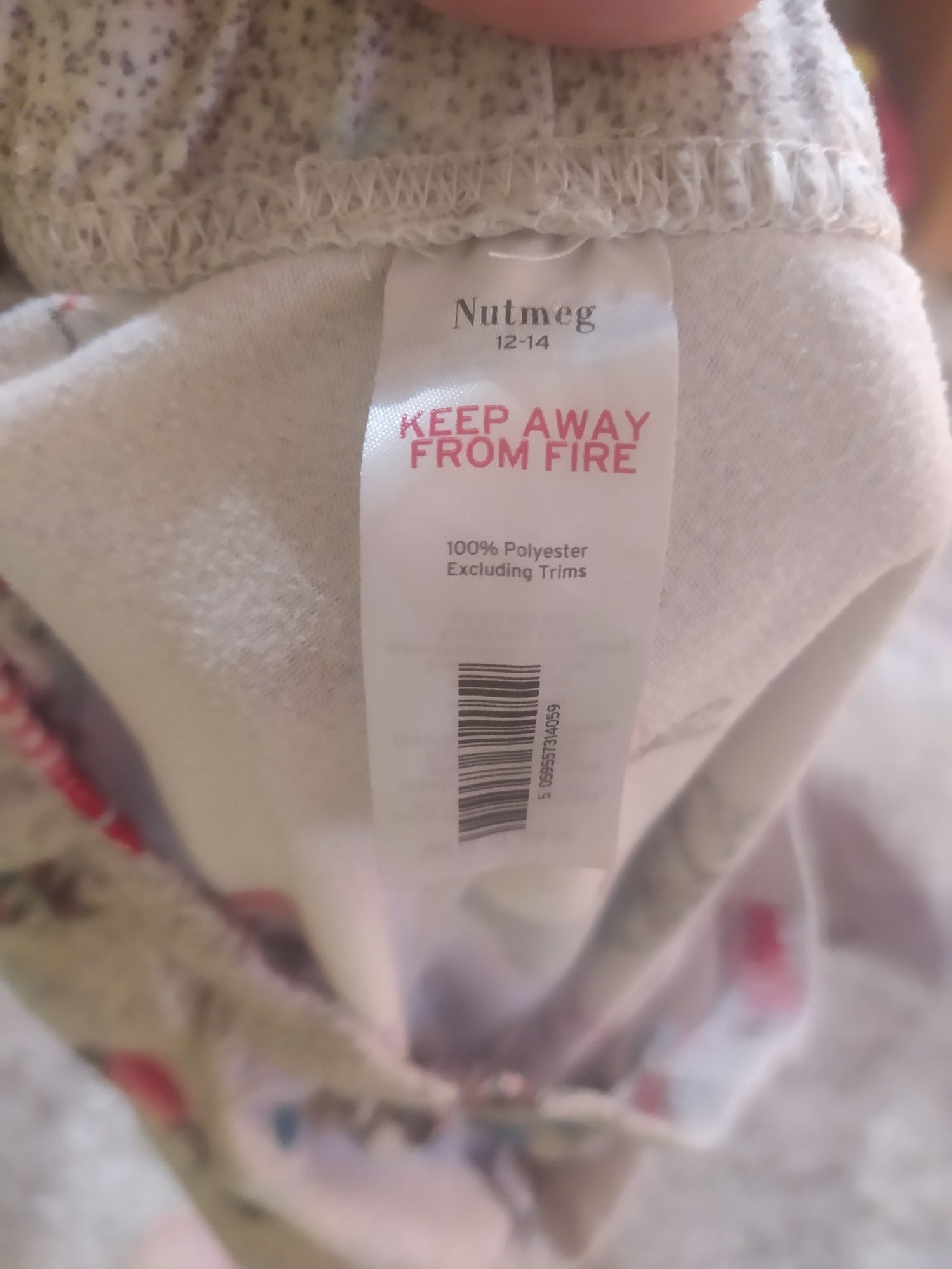 Spodenie piżamy polarowe ciepłe choinki świąteczne 40 42 L XL
