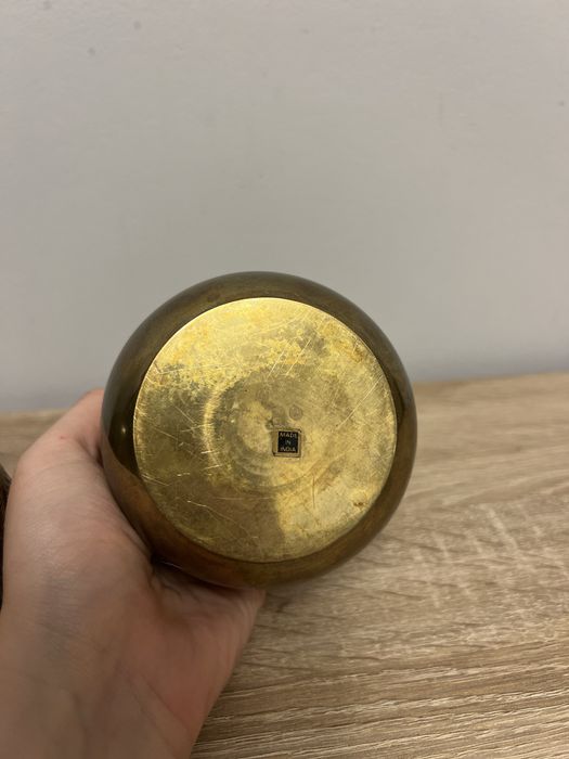 Cukiernica z mosiądzu w kształcie gruszki