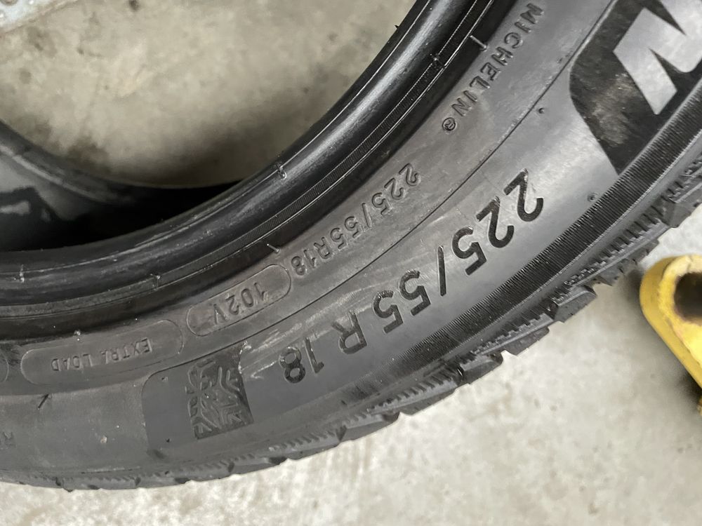 2x opony 225/55/18 michelin pilot alpin 5 zimowe 2023 rok