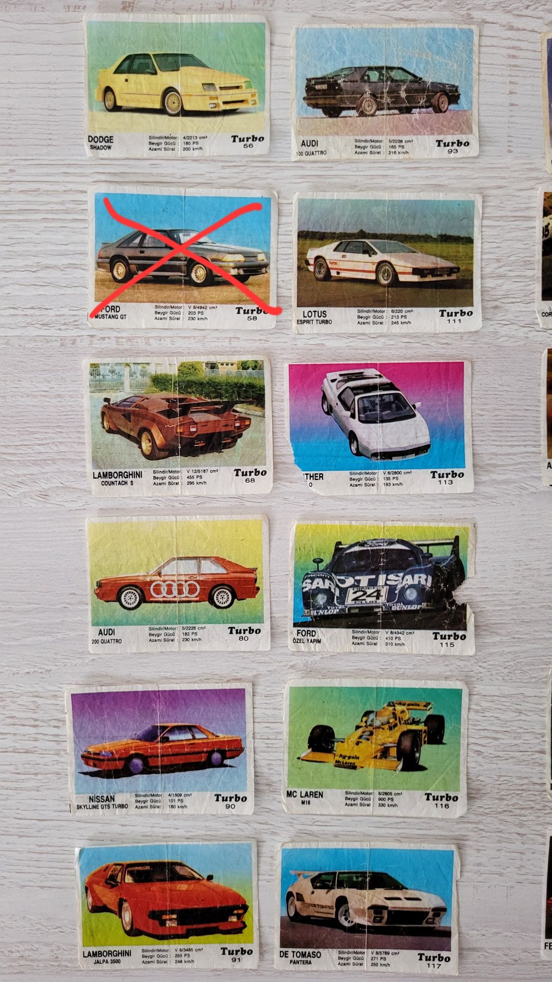 Karteczki obrazki auta guma turbo prl