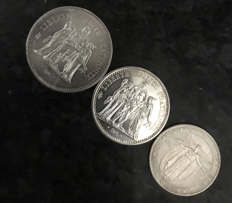 Moedas de prata