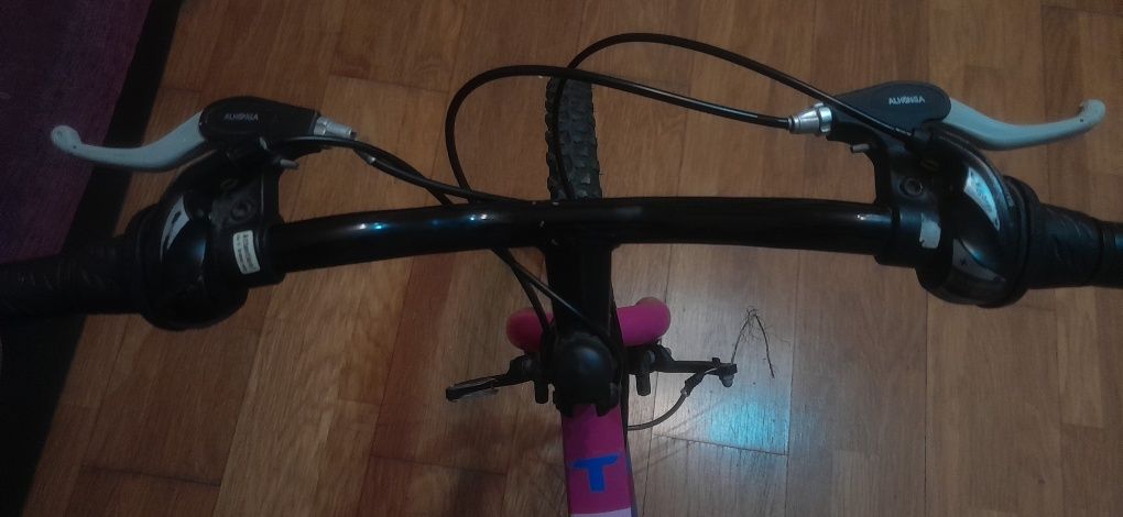 Bicicleta rosa para criança 7-10