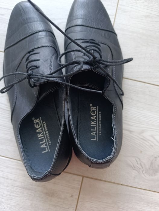 Skórzane, eleganckie półbuty męskie 44