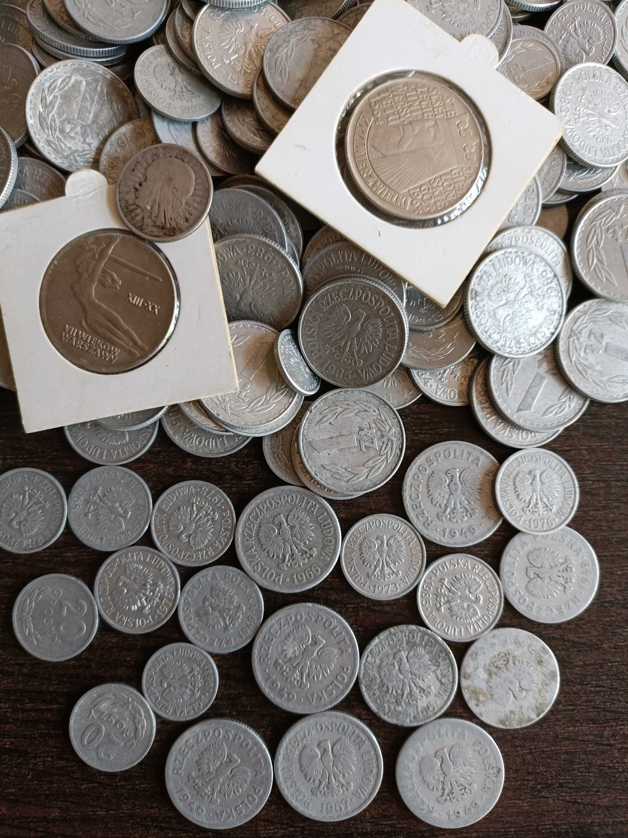 Duży zestaw starych monet + GRATIS