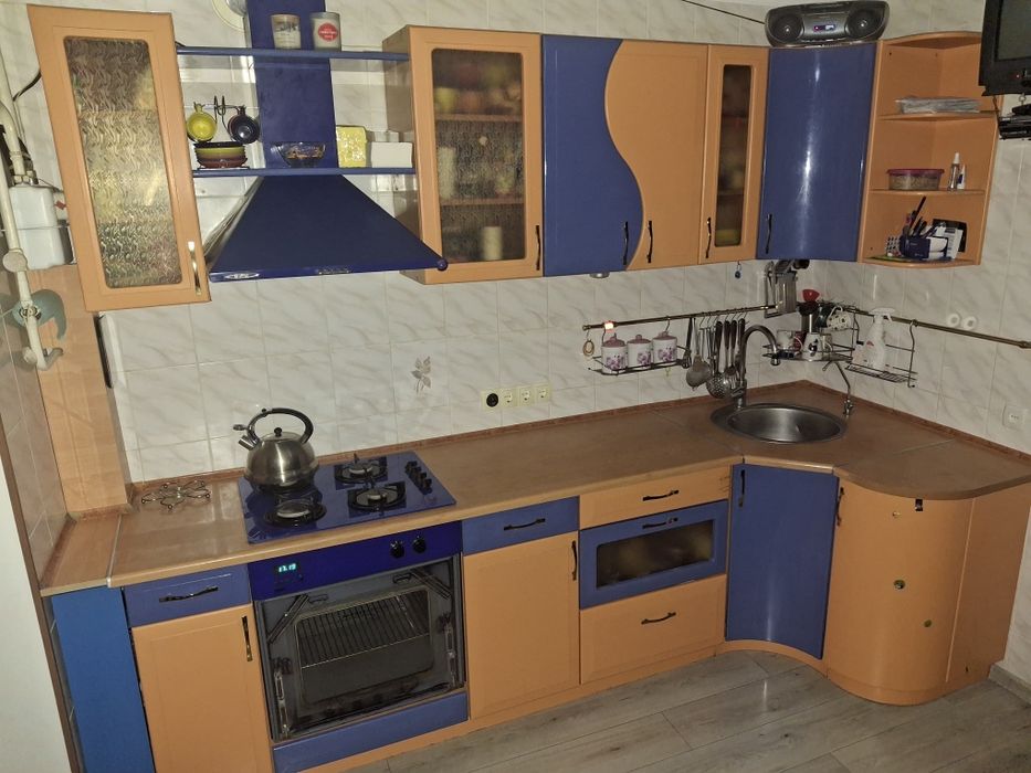 Кухонні меблі з мийкою та вбудованою побутовою технікою