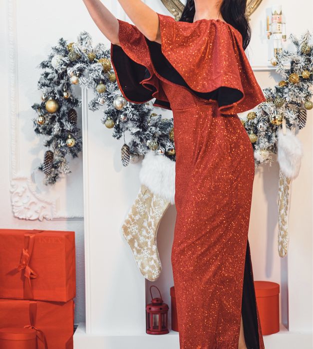 Сукня вечірня червона