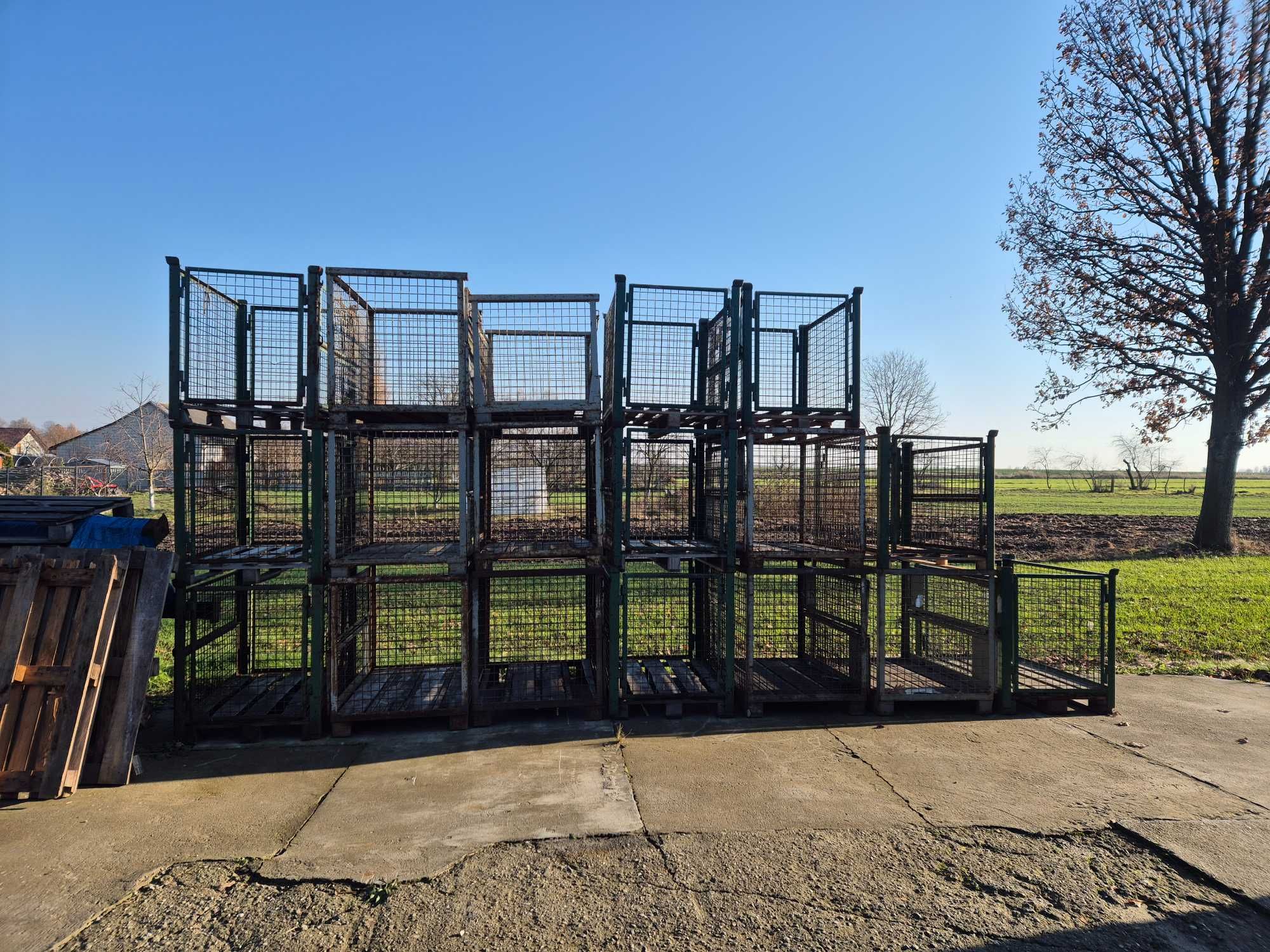 KONTENER siatkowy 124x84x97 cm, kosz druciany Skrzyniopaleta GITTERBOX