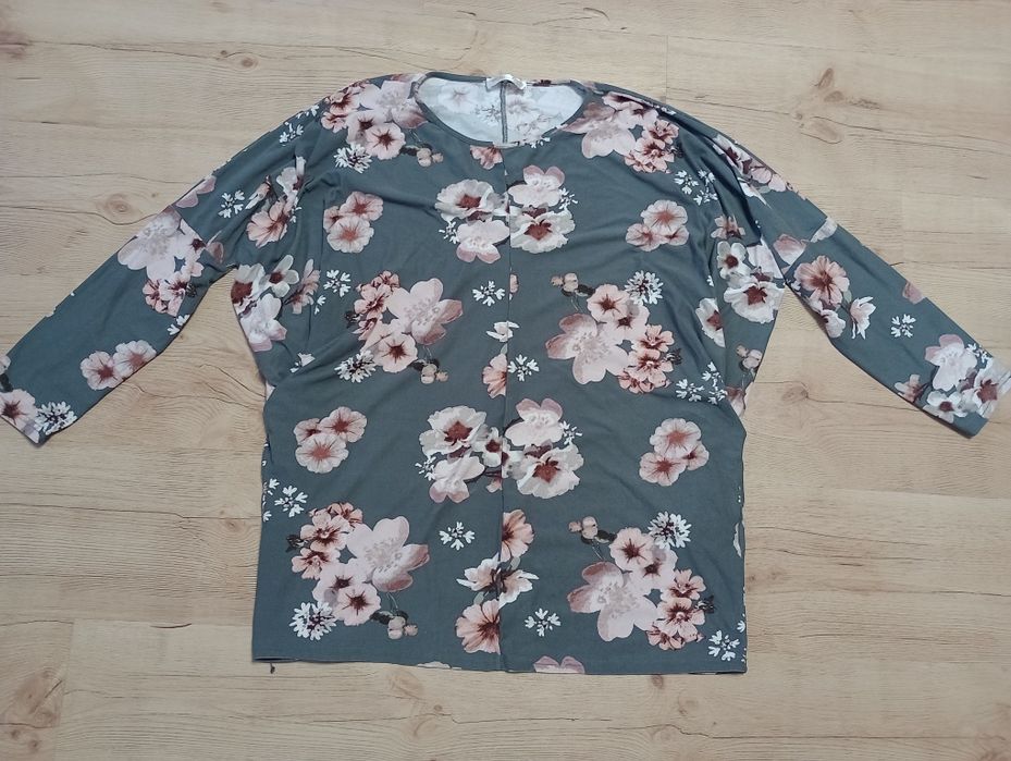 Bluzka w kwiaty M Emeliax nietoperz oversize  L XL
