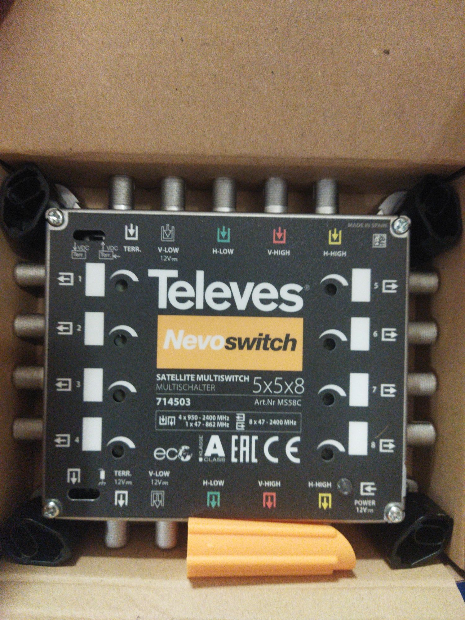 Multiswitch 5x8 8wyjsc DVB-T sat Signal televes