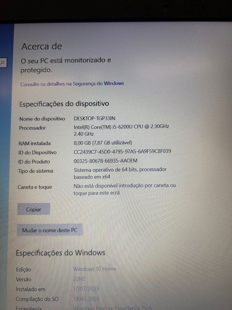 Portátil asus  i5