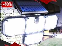 Nowoczesna LAMPA OGRODOWA Z Czujnikiem Ruchu Zmierzchu 4w1 + GRATIS