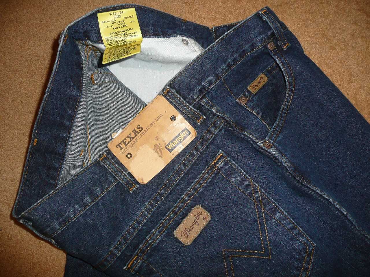 NOWE spodnie dżinsy WRANGLER W38/L34=50/116cm jeansy