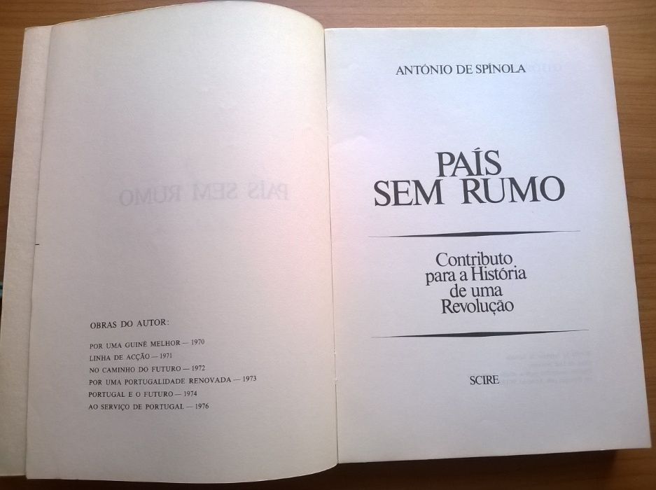 País Sem Rumo (1.ª edição) - António de Spínola