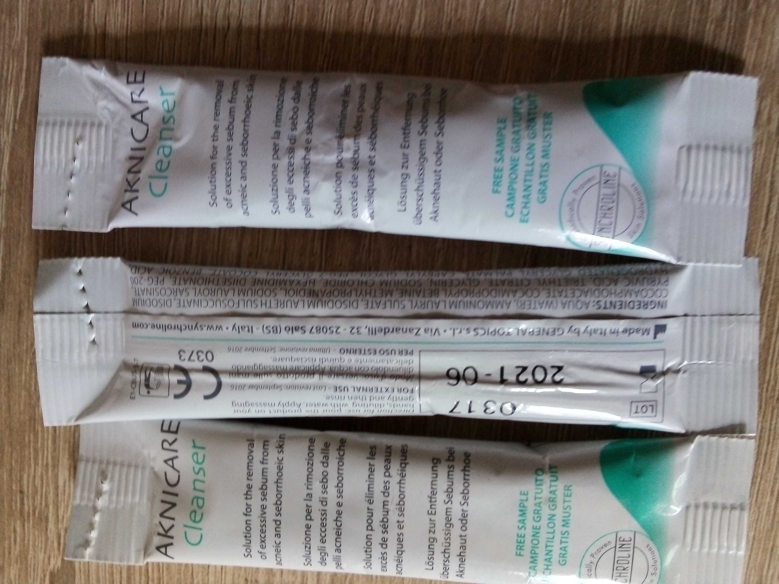 Synchroline Aknicare Cleander Krem - żel 3 ml NOWY  !!!  ZESTAW