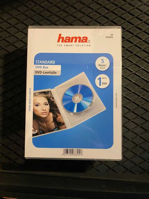 Pack de 5 Caixas Vazias DVD HAMA
