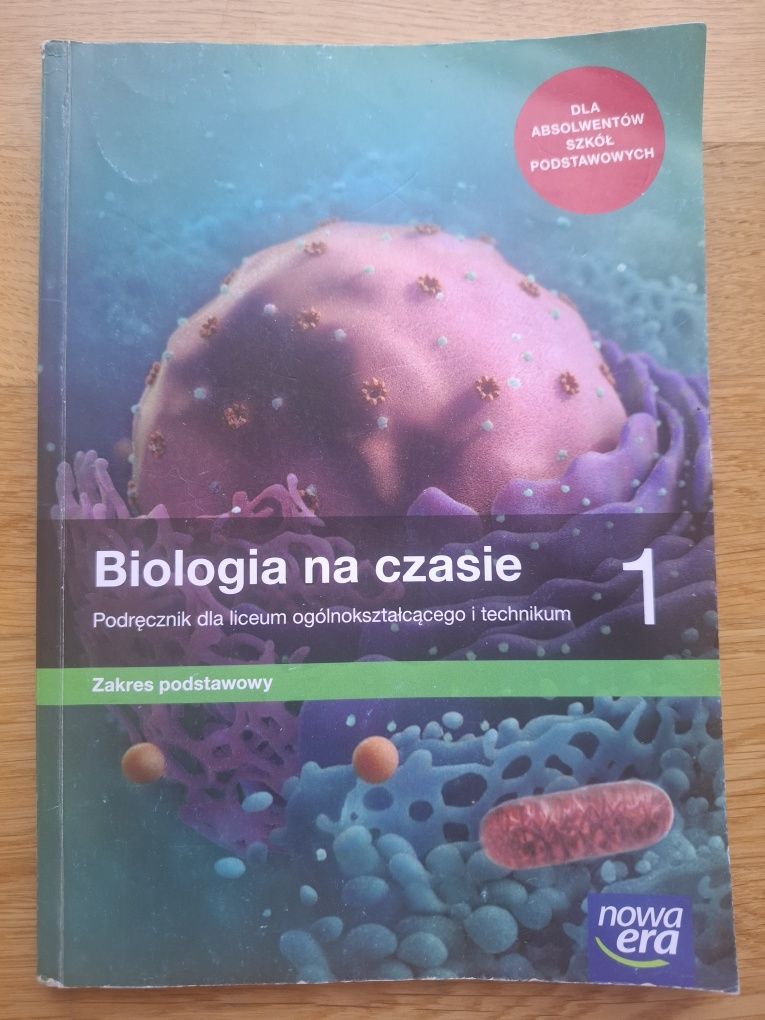 Biologia na czasie 1 - liceum / technikum, zakres podstawowy, Nowa Era