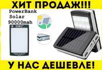 Умб зарядное  Power Bank Solar 90000mah Портативная зарядка батарея