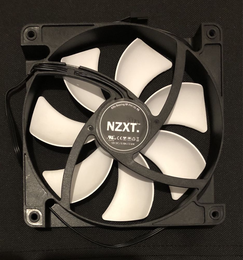 Wentylator Nzxt FN V2-140 (RF-FN142-RB) 140 mm 3 pin