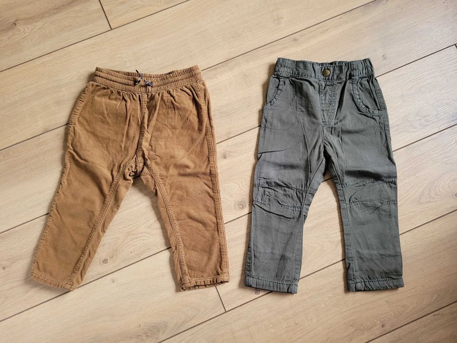 Zestaw spodni 86 12-18 H&M Smyk koszulki paka chłopięce niemowlęce