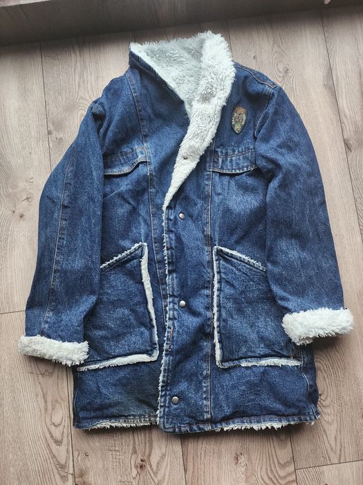 Джинсова зимова куртка