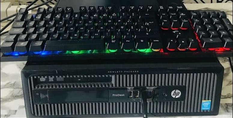 Computador HP ProDesk 400 G1 SFF WINDOWS 10 PRO + TECLADO GAMER